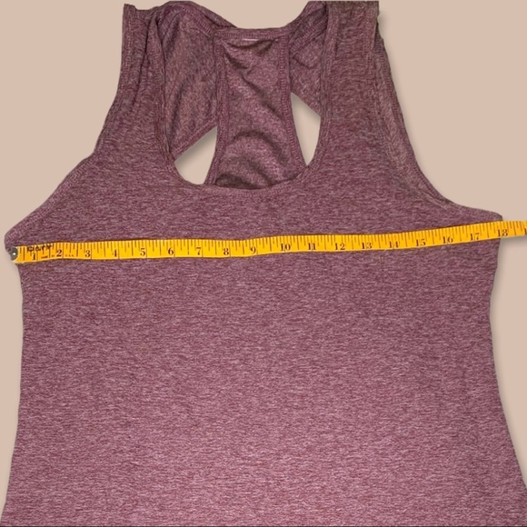 Marika (L) Racerback Tank Top in Heathered Red - Picture 5 of 7